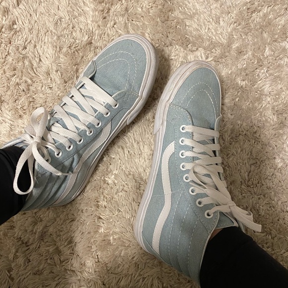denim high top vans